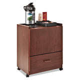 Vertiflex® Mobile Deluxe Coffee Bar, 23w X 19d X 30.75h, Cherry freeshipping - TVN Wholesale 