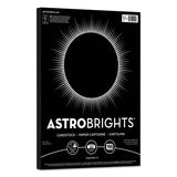 Astrobrights® Color Cardstock, 65 Lb, 8.5 X 11, Eclipse Black, 100-pack freeshipping - TVN Wholesale 