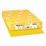 Color Paper, 24 Lb, 11 X 17, Solar Yellow, 500-ream