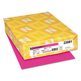 Color Paper, 24 Lb, 8.5 X 11, Fireball Fuchsia, 500-ream