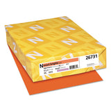 Neenah Paper Exact Brights Paper, 20lb, 8.5 X 11, Bright Tangerine, 500-ream freeshipping - TVN Wholesale 