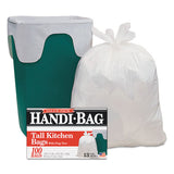 Handi-Bag® Super Value Pack, 13 Gal, 0.6 Mil, 23.75" X 28", White, 100-box freeshipping - TVN Wholesale 