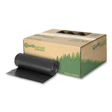 Earthsense® Commercial Linear Low Density Recycled Can Liners, 60 Gal, 1.25 Mil, 38" X 58", Black, 100-carton freeshipping - TVN Wholesale 