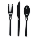 Spoon Wego Polystyrene, Spoon, Black, 1000-carton