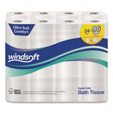 Windsoft® Premium Bath Tissue, Septic Safe, 2-ply, White, 4 X 3.9, 284 Sheets-roll, 24 Rolls-carton freeshipping - TVN Wholesale 