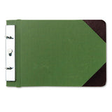 Wilson Jones® Canvas Sectional Storage Post Binder, 2 Posts, 3" Capacity, 8.5 X 14, Green freeshipping - TVN Wholesale 