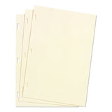 Wilson Jones® Looseleaf Minute Book Ledger Sheets, 11 X 8.5, Ivory, Loose Sheet, 100-box freeshipping - TVN Wholesale 