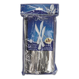 WNA Reflections Heavyweight Plastic Utensils, Spoon, Silver, 6 1-4", 40-pack freeshipping - TVN Wholesale 