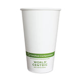 World Centric® Paper Hot Cups, 12 Oz, White, 1,000-carton freeshipping - TVN Wholesale 