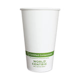 World Centric® Paper Hot Cups, 16 Oz, White, 1,000-carton freeshipping - TVN Wholesale 