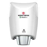 WORLD DRYER® Smartdri Hand Dryer, Aluminum, White freeshipping - TVN Wholesale 