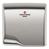 WORLD DRYER® Slimdri Hand Dryer, Brushed Stainless Steel freeshipping - TVN Wholesale 