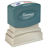 Xstamper® Two-color Title Stamp, Paid, Blue-red freeshipping - TVN Wholesale 