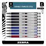 Zebra® F-301 Ballpoint Pen, Retractable, Fine 0.7 Mm, Assorted Ink And Barrel Colors, 9-pack freeshipping - TVN Wholesale 