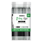 Zebra® Z-grip Flight Ballpoint Pen, Retractable, Bold 1.2 Mm, Black Ink, Black Barrel freeshipping - TVN Wholesale 