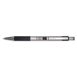 Zebra® F-301 Ballpoint Pen, Retractable, Fine 0.7 Mm, Blue Ink, Stainless Steel-blue Barrel freeshipping - TVN Wholesale 