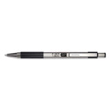 Zebra® F-301 Ballpoint Pen, Retractable, Bold 1.6 Mm, Black Ink, Stainless Steel-black Barrel, Dozen freeshipping - TVN Wholesale 