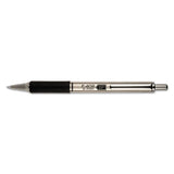 Zebra® F-402 Ballpoint Pen, Retractable, Fine 0.7 Mm, Black Ink, Stainless Steel-black Barrel freeshipping - TVN Wholesale 