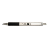 Zebra® F-402 Ballpoint Pen, Retractable, Fine 0.7 Mm, Black Ink, Stainless Steel-black Barrel, 2-pack freeshipping - TVN Wholesale 