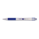 Zebra® G-301 Gel Pen, Retractable, Medium 0.7 Mm, Blue Ink, Stainless Steel-blue Barrel freeshipping - TVN Wholesale 