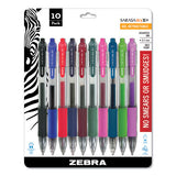 Sarasa Dry Gel X20 Gel Pen, Retractable, Medium 0.7 Mm, Assorted Ink And Barrel Colors, 10-pack