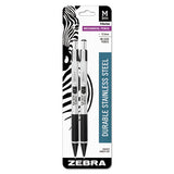 Zebra® M-301 Mechanical Pencil, 0.5 Mm, Hb (#2.5), Black Lead, Steel-black Accents Barrel, 2-pack freeshipping - TVN Wholesale 