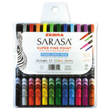 Zebra® Sarasa Porous Point Pen, Stick, Fine 0.8 Mm, Assorted Ink And Barrel Colors, 12-pack freeshipping - TVN Wholesale 