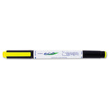 Zebra® Zebrite Eco Double-ended Highlighter, Fluorescent Yellow Ink, Med-chisel-fine-bullet Tips, White-black-yellow Barrel, Dozen freeshipping - TVN Wholesale 