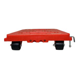 Mule Dollies, 500 Lb Capacity, 17.75" X 12.75" X 3.375", Red, 2-pack